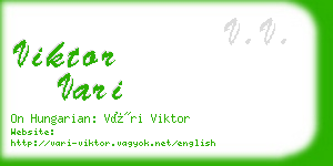 viktor vari business card